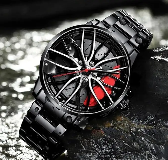 Stereoscopic Car Wheel Watch