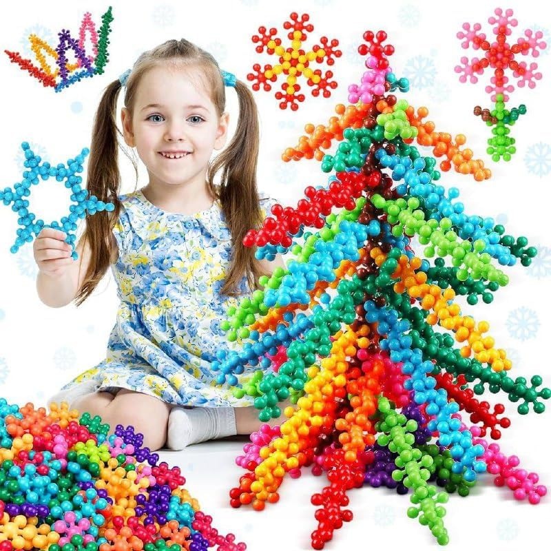 Colorful Star Building Blocks Toys for Kids Boys Girls Multicolor (300 Pcs)