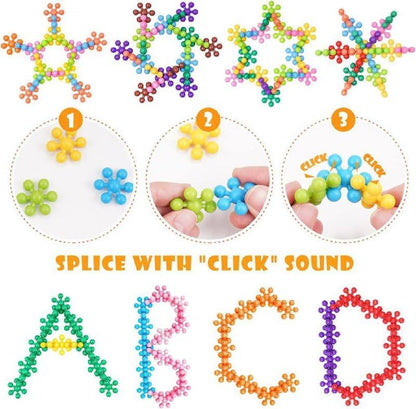 Colorful Star Building Blocks Toys for Kids Boys Girls Multicolor (300 Pcs)