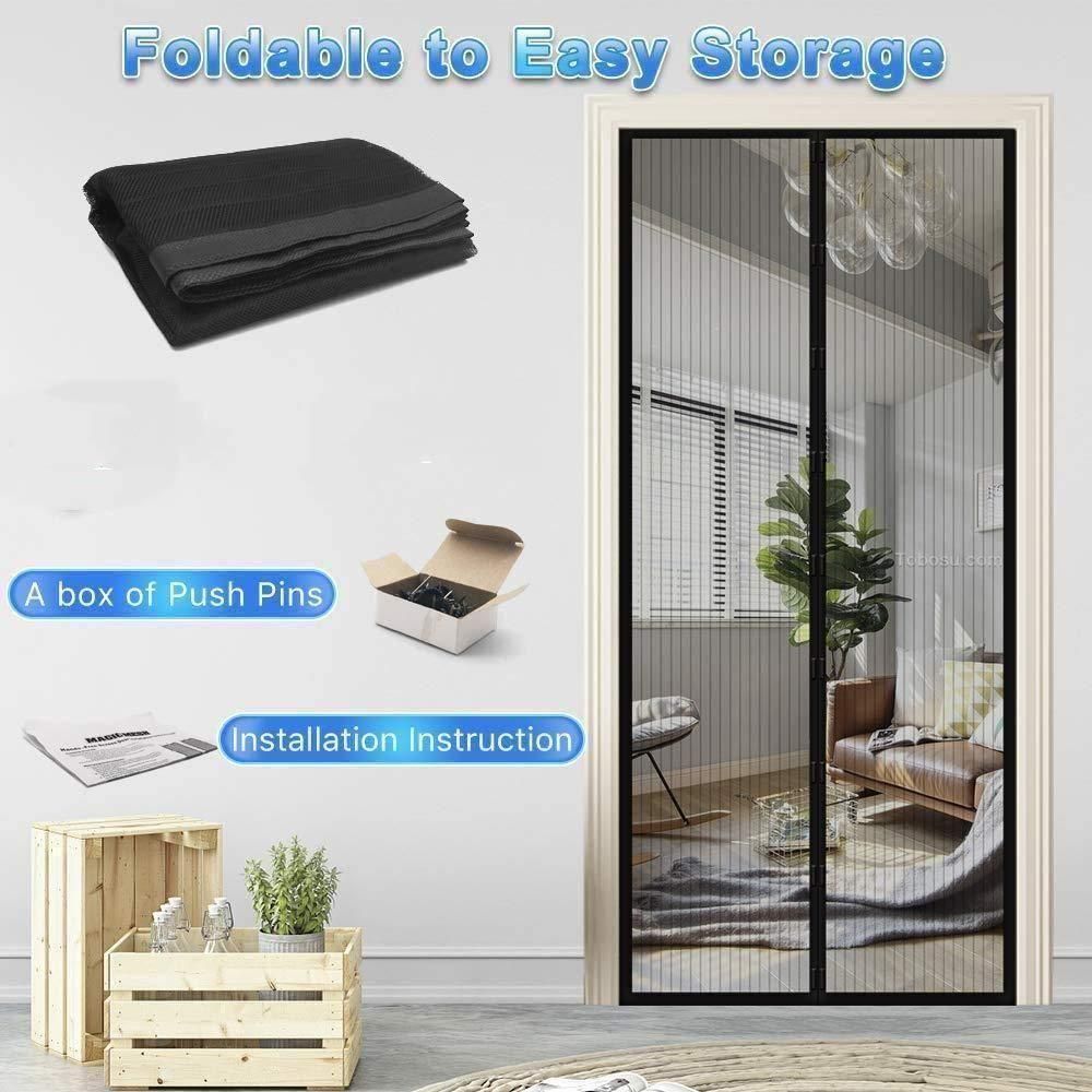 Mesh Screen Net Home Magnetic Foldable Anti Mosquito Door Curtains (By Air)